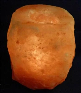 Himalayan Salt Crystal Candleholder & Tea Light Candles N Nature Air Purifier - Picture 1 of 6