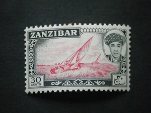Zanzibar 1961 30c carmine-red & black SG378 LMM - Picture 1 of 2