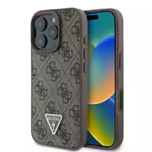 Genuine Guess Triangle Logo Magsafe Impact Case For Apple iPhone 16 Pro Max - Picture 1 of 9