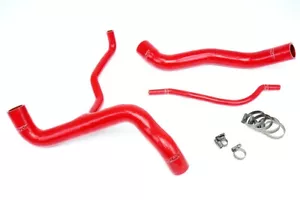 HPS Red Silicone Radiator Hose Kit Coolant OEM Replacement 57-1304-RED Camaro - Picture 1 of 4