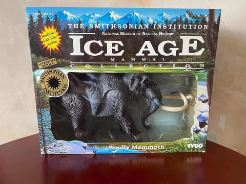 Brand New  Rare Tyco Ice Age Mammal Collection Woolly Mammoth 1993 Produced Cover