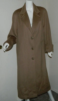 Women Wool Jofeld Long Sleeve Solid Brown Winter Casual Long Cote Jacket Size M  - Image 1 of 4