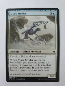 MTG Magic The Gathering Card Murk Strider Creature Eldrazi Processor Blue Zendik - Picture 1 of 2