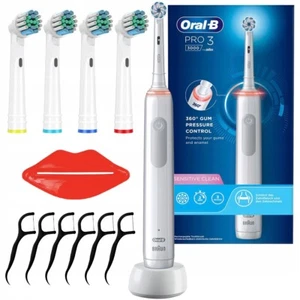NUEVO Oral B Cepillo de dientes eléctrico Pro 3 3000 Sensitive Clean Blanco 4... - Imagen 1 de 5