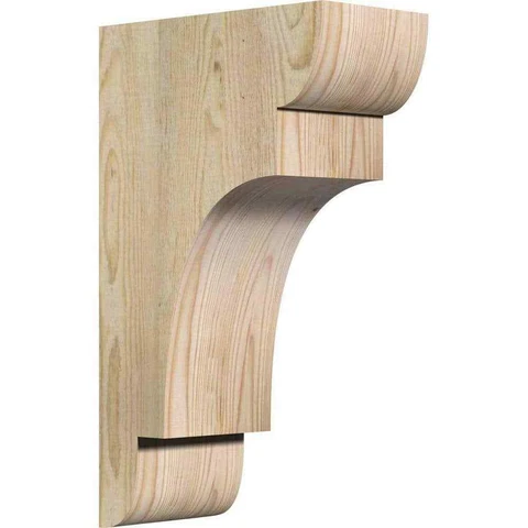 Ekena Millwork Corbel 6" Width x 12" Depth x 20" Height Douglas Fir Hand-Crafted Cover