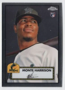 2021 Topps Chrome Platinum Anniversary Monte Harrison Rookie R57 - Picture 1 of 2