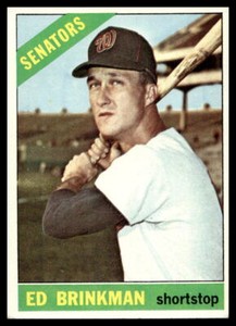 1966 Topps #251 Ed Brinkman  Washington Senators EX-EXMINT
