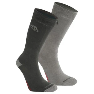 Craghoppers Nosilife Geruchsfrei Insektenschutzmittel Reise Socken 2pk Schwarz - Picture 1 of 1