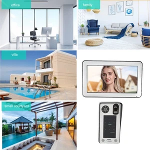 10 Inch WiFi Intercom Doorbells Fingerprint IC Card Video Door Access Contr HLF - Picture 1 of 18