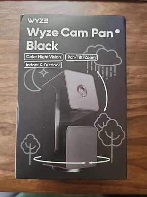 Wyze - Pan v3 Indoor/Outdoor Pan/Tilt/Zoom 1080p Security Camera - Black - Image 1 of 4