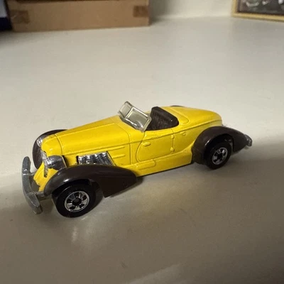 Coche diecast Hot Wheels Auburn 852 1978 vintage 1/64 amarillo Hong Kong Mattel Foto 1 de 3