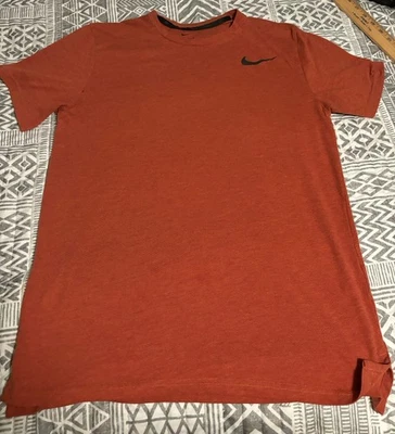 Nike Running Dri-FIT Shirt Mens Medium Orange Tee Athletic Sports Comfy - Image 1 of 4