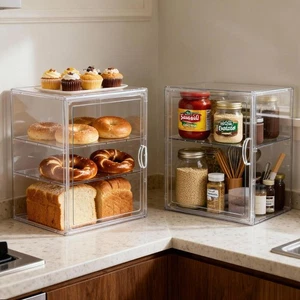 4-lagige Gebäckvitrine zur Aufbewahrung von Cupcakes und Croissants - Bild 1 von 6