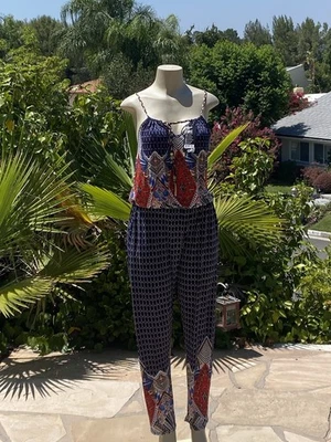 Женский цельный комбинезон с геометрическим богемным принтом размер XL - Изображение 1 из 4