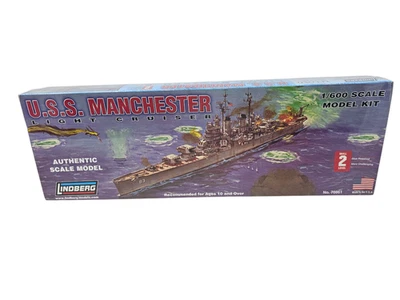 Lindberg 1/600 USS Manchester Model Kit - Image 1 of 4