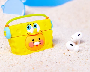 SpongeBob AirPods Pro 2 Case Cover – Cute 3D Soft Silicone Charging Skin - Picture 1 of 7