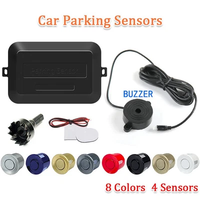Car Parking Sensor Kits Reverse Backup Radar Sound Alert Indicator Probes System - Image 1 of 4