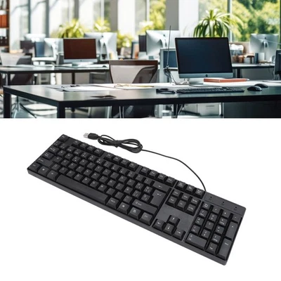 K1800 Minority Language Keyboard 104 Keys 4.2ft Cable Ergonomic Design USB Wired - Image 1 of 4