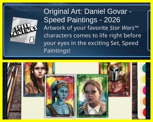 DANIEL GOVAR SPEED PAINTINGS 2026 EPIC+COMPLETE SET-TOPPS STAR WARS CARD TRADER - Picture 1 of 1