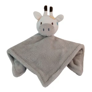 Manta de seguridad para bebé gris jirafa Lovey 11" de felpa de DTU Inc - Imagen 1 de 7