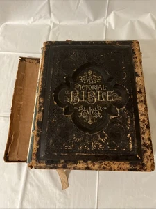 Antique Pictorial Bible National Publishing Company 1880s - Picture 1 of 24