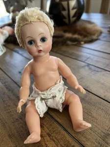 50er Jahre Puppe Alexander Baby Genius Caracul Perücke Windel - Bild 1 von 5
