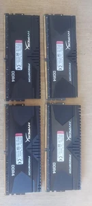 Lot of 4 - Kingston HyperX Predator 16GB DDR4 RAM (HX430C16PBK4/64) | 64GB Total - Picture 1 of 7