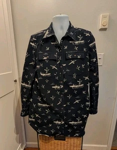 LL Bean Signature Chamois Flanellhemd XL Regular dunkelblau Jagd Vögel - Bild 1 von 7