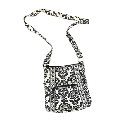 Vera Bradley Fanfare Hipster Crossbody Bag Retired Floral Black White Yellow  - Image 1 of 4