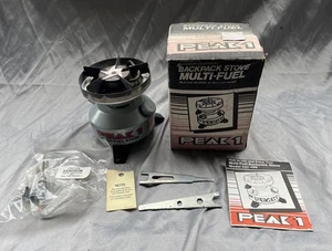 Vintage Coleman Peak 1 Multi Fuel Backpack Stove In Great Condition W/Box/Parts - Picture 1 of 10