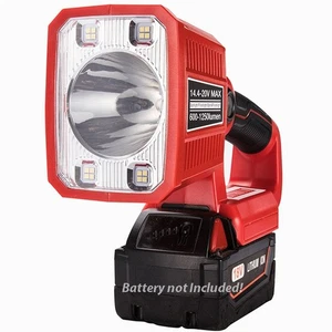 1250LM LED Flashlight for Milwaukee 18V Li-ion Battery 18W Outdoor Working Light - Picture 1 of 12