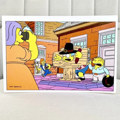 The Simpsons 2007 Video Game Merchandise Vintage Promo Rare Art Card Artwork - Image 1 of 4