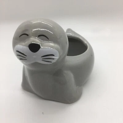 Plantadoras de animales de cerámica 4,87x3,1x2,8 en Stanley the Seal envío gratuito nuevo Livtown Foto 1 de 4