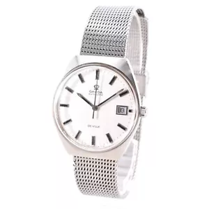 OMEGA De Ville Automatic Men's Watch One Piece Case Genuine Belt w/Glass w-2037 - Picture 1 of 13