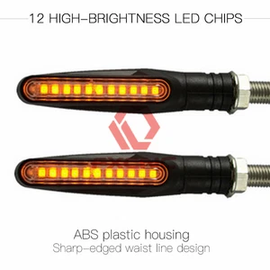 2PCS Street Motorcycle LED Turn Signal Lamp Sequential Flowing Indicator Lights - Picture 1 of 10