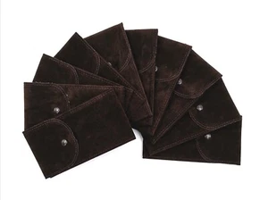 10 Promozione 3 Pochette Floccate Marrone Velvet Service Watch Box Antigraffio - Imagen 1 de 5