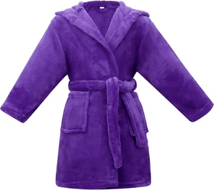 Kids Boys Girls Bath Cover up with Belt & Pockets, Cute Hooded Design,12 Month-1 - Picture 1 of 12