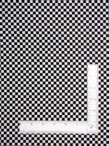 Loralie Check Fabric By The Yard Chef Checkerboard Black Loralie Designs Cotton - Picture 1 of 1