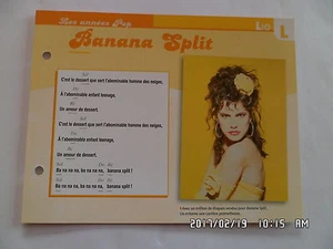 STECKKARTE SANGSPASS LIO BANANA SPLIT - Bild 1 von 1