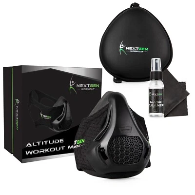 NEXTGEN Workout Altitude Mask - Cardio, Breathing trainer, Carbon filtration