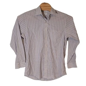 Camisa de vestir Brooks Brothers 1818 abotonada manga larga multicolor talla 16-34 - Imagen 1 de 5