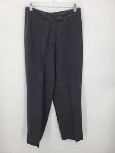 Eagle Eye Damenhose 8 schwarz Leinen spitz zulaufende Passform flache Vorderseite Hosenhose - Bild 1 von 8