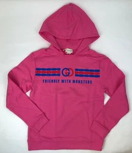 Gucci Girls Pink Cotton BRB GG Graphic Hooded Sweatshirt 12 Women XS to S 575508 - Picture 1 of 5