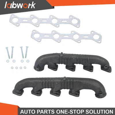 Kit de colector de escape izquierdo y derecho Labwork 2x para Ford F-250 F-350 Super Duty Foto 1 de 4