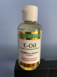 Nature’s Bounty Vitamin E Oil Supports Immune 13,500mg 2.5 fl. Oz. EXP:05/2027 - Picture 1 of 8