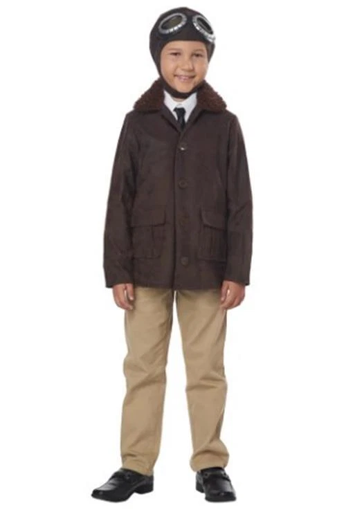 Charles Lindbergh - Amelia Earhart - Aviator - Pilot - Costume - Child - 2 Sizes - Image 1 of 1