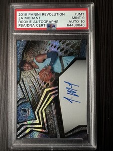 JA MORANT 2019-20 REVOLUTION ROOKIE AUTOGRAPHS #RA-JMT  PSA 9 10 AUTO RC PANINI