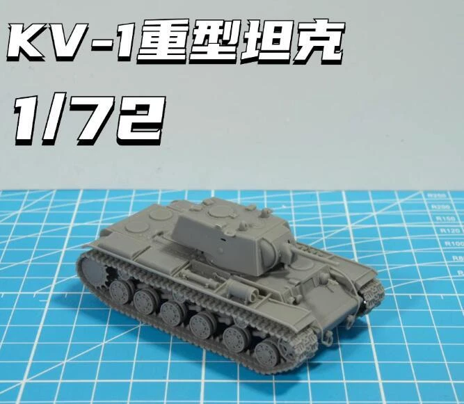 3D Printed 1/72 Soviet KV-1 Heavy Tank Model Kit Unpainted - Image 1 of 4