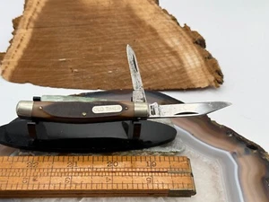 VIntage Schrade USA  330 T 2 Blade Jack pattern w/sawcut delrin--1305.25 - Picture 1 of 10