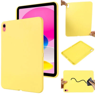 Liquid Silicone Case Cover For iPad 2 3 4 5/6/7/8/9/10th Gen Mini Air Pro 11 - Image 1 of 4